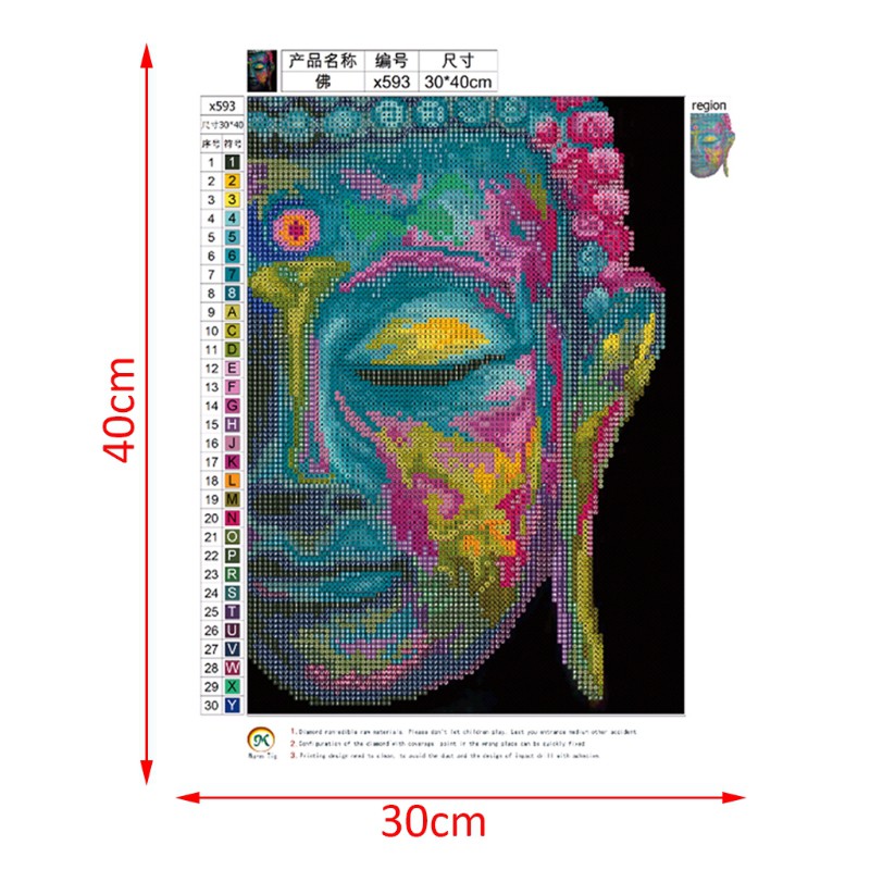 Bộ Tranh Đính Đá 5d Tự Làm Hình Phật Độc Đáo