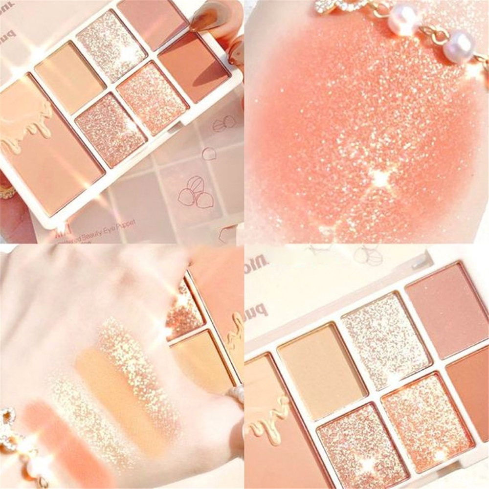 Bảng phấn mắt XIXI 7 màu tông lì và nhũ ngọc trai trang điểm lâu trôi | BigBuy360 - bigbuy360.vn