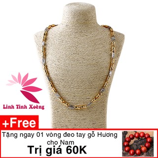 Dây chuyền nam mạ vàng phong cách Italy MK267 tặng vòng 60k MK135