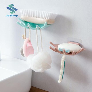 (Không đục lỗ) Khay đựng xà bông dán tường hình hình bàn tay nâng niu