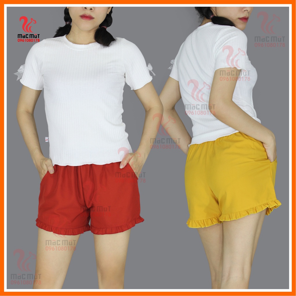 Q99 - Quần thời trang dễ thương phù hợp làm đồ mặc nhà, đồ đi ngủ, đồ tập thể thao. Quần kiểu ngắn, quần thun thể thao.