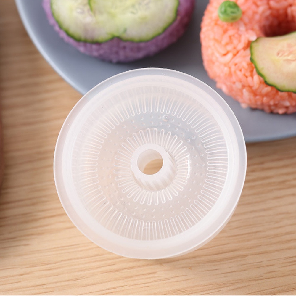 Khuôn Làm Cơm Nắm Hình Bánh Donut Tròn Chống Dính Tiện Dụng DIY
