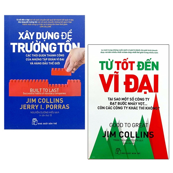 Sách - Bộ Sách Xây Dựng Để Trường Tồn + Từ Tốt Đến Vị Đại (Bộ 2 Cuốn)