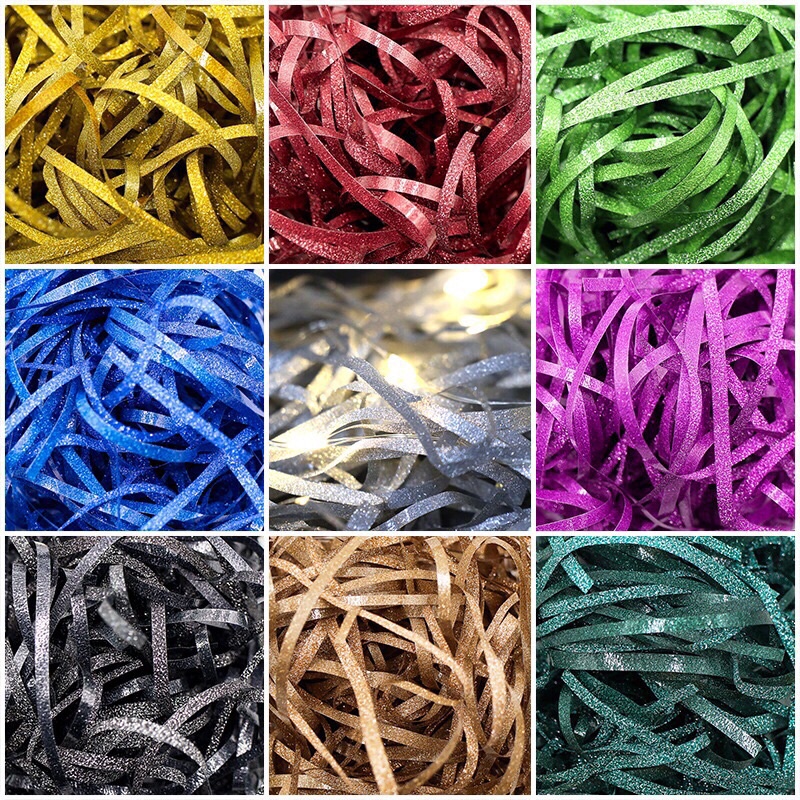 100g rơm nhũ, rơm kim tuyến, rơm óng ánh để hộp quà cực chảnh