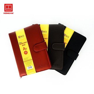 Sổ bìa da 200 trang Edition DailyBook A5 Hồng Hà (4542)