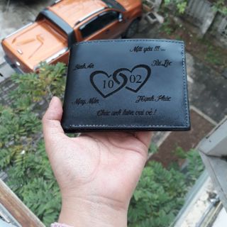 Ví Da Khắc Tên Đẹp