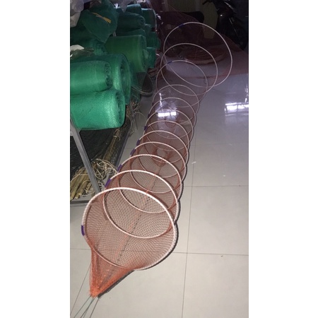 Lú miệng bắt tôm cá đuôi 1p5 dài 4mét miệng 3phân cao 1m rộng 2mét
