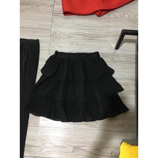 Chân váy chun 3 tầng