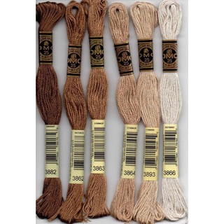 2/2 (HN) CROWN Chỉ thêu DMC chính hãng Pháp (NÂU)