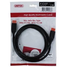 Cáp HDMI to HDMI chính hãng UNITEK dài 1.5M mã Y-C137 cao cấp tại Hà Nội