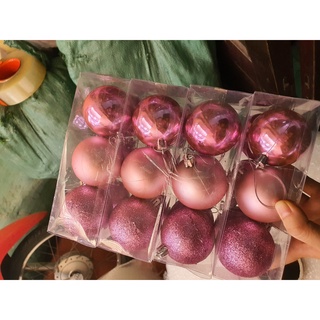 [PHỤ KIẾN GIÁNG SINH] Set 6 quả châu trang trí noel, giáng sinh