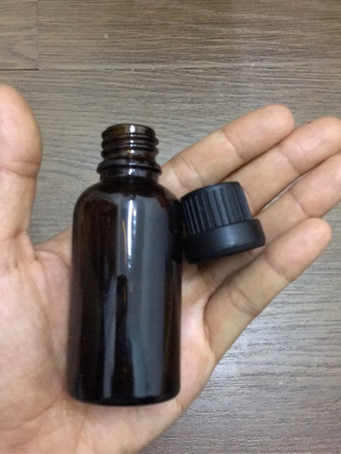 Chai lọ thuỷ tinh nâu nắp vặn 5ml 10ml 30ml 50ml đựng hóa chất, mỹ phẩm, dược liệu tránh ánh sáng, tia uv