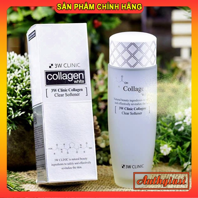 Nước hoa hồng trắng da 3W Clinic Collagen Clear Softener NHH | WebRaoVat - webraovat.net.vn