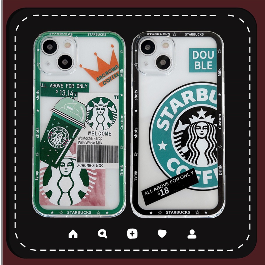 Ốp điện thoại TPU dẻo họa tiết logo Starbucks độc đáo cho IPHONE 13 12 11 PRO MAX XS MAX XR X XS 8 7 PLUS SE 2020