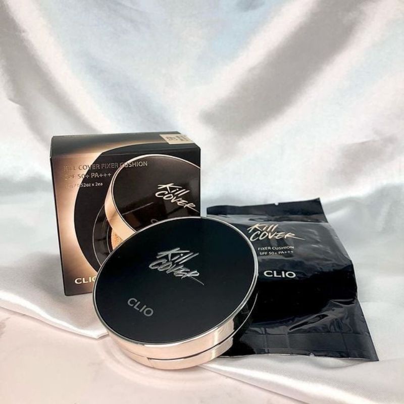 Clio Kill cover/Phấn Nước che Khuyết Điểm Clio kill cover Founwear Cushion SPF50+ PA+++ 2X15G Mẫu 2022