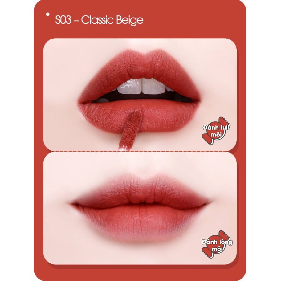son black rouge 💋 Freeship 💋 Giảm 10K Khi Nhập [SONBR10KA] son kem hàn quốc có sẵn 5 màu S01-S05 | BigBuy360 - bigbuy360.vn
