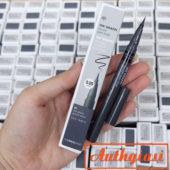 🌸 Builocuyen 🌸  Bút dạ kẻ mắt siêu mảnh The Face Shop Ink Graffi Brush Pen Liner TFS fmgt [Mẫu Mới 2019]