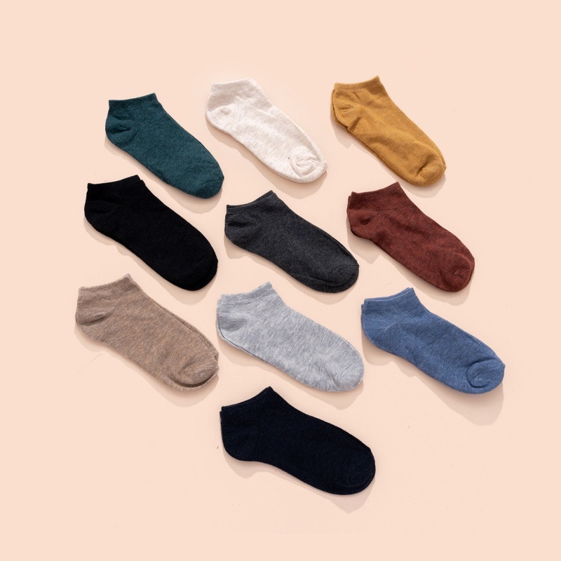 Tất Nữ Evabra Cổ Ngắn Cotton Thấm Hút Kháng Mùi Co Giãn Tốt TC03