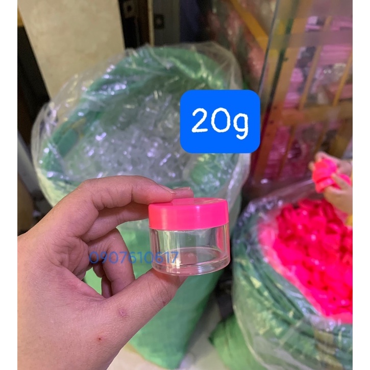 Hủ nhựa 20g,30g,50g đựng kem có nắp lót