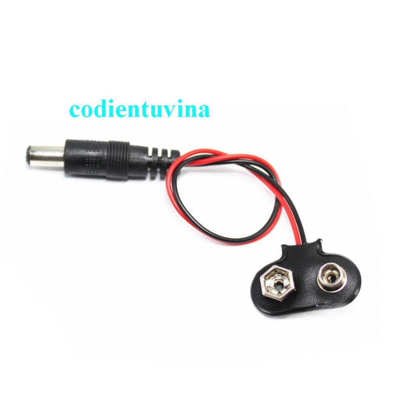 Dây đế pin 9v ra jack DC