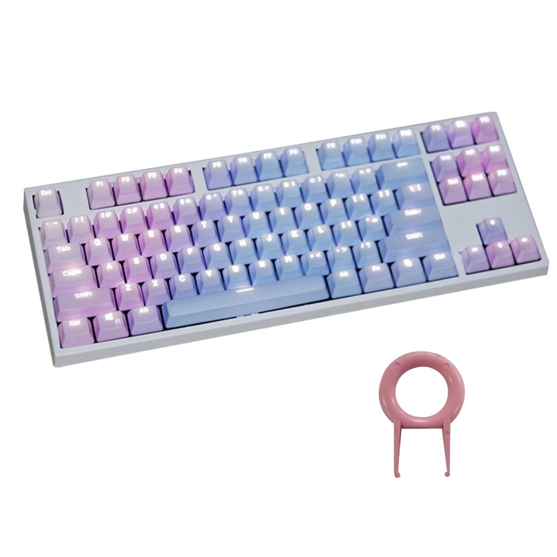 Bộ Nút Bàn Phím PBT Cho GK87 104 108 Cherry MX