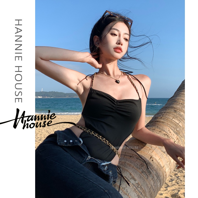 Bộ đồ liền thân phối dây xích thời trang dành cho nữ | BigBuy360 - bigbuy360.vn