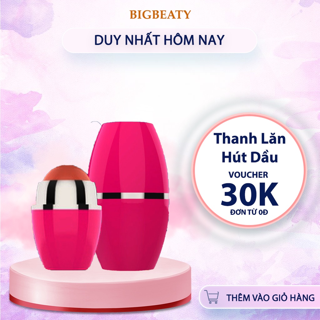 Cây lăn hút dầu lăn massage mặt, lăn hút dầu, bã nhờn, làm sạch sẽ da bằng đá núi lửa
