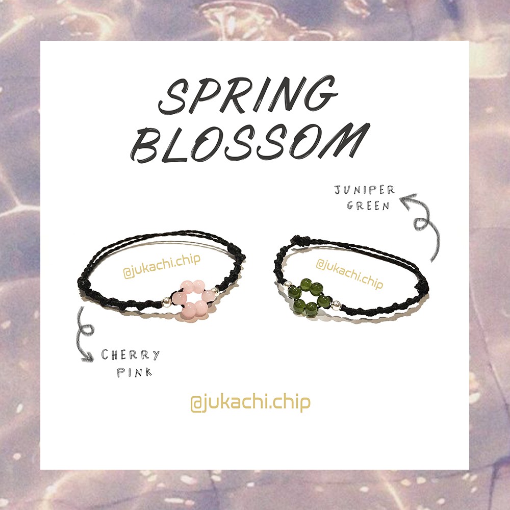 Vòng tay handmade Spring Blossom waterproof