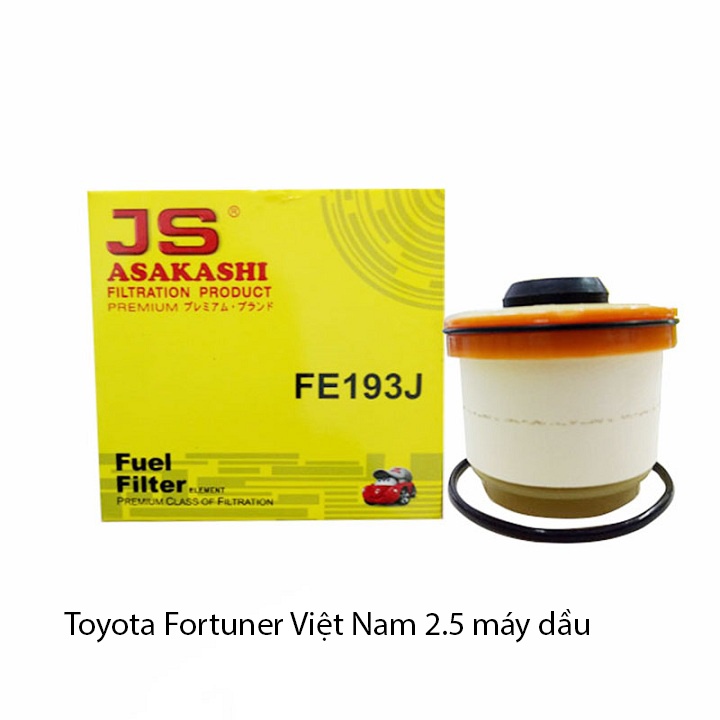 Lọc diesel, lọc nhiên liệu Toyota Fortuner 2.5L 2009-2016 mã FE193J của JS Asakashi Nhật