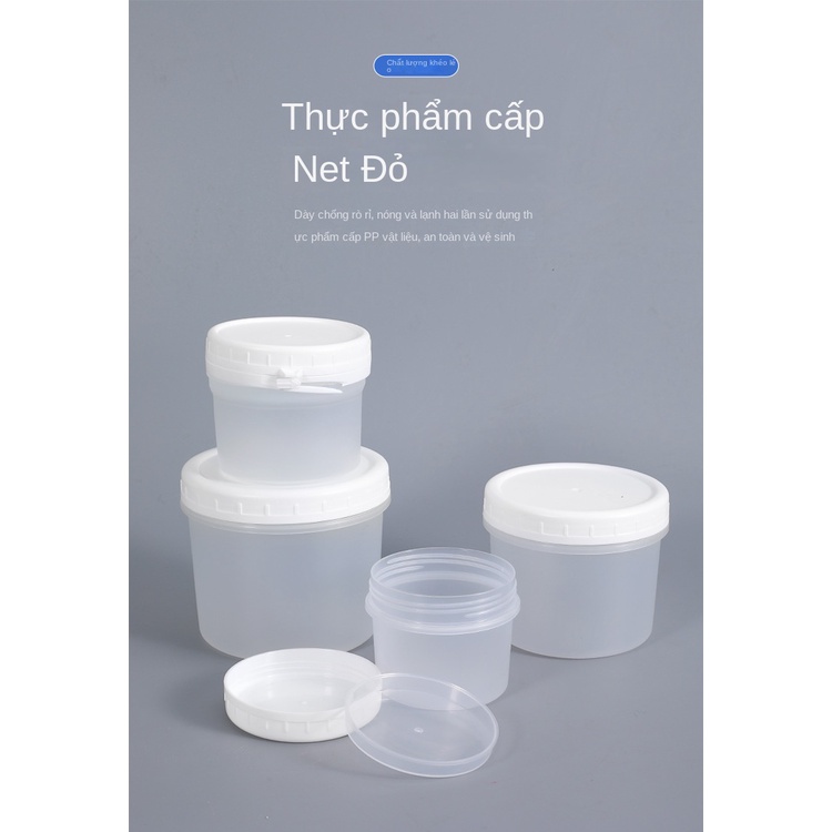 Hộp Nhựa Dày Đựng Kem/ Yogurt Có Nắp Đậy Tiện Dụng