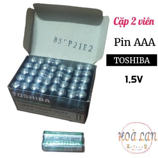 Cặp 2 viên pin toshiba aaa 1.5v