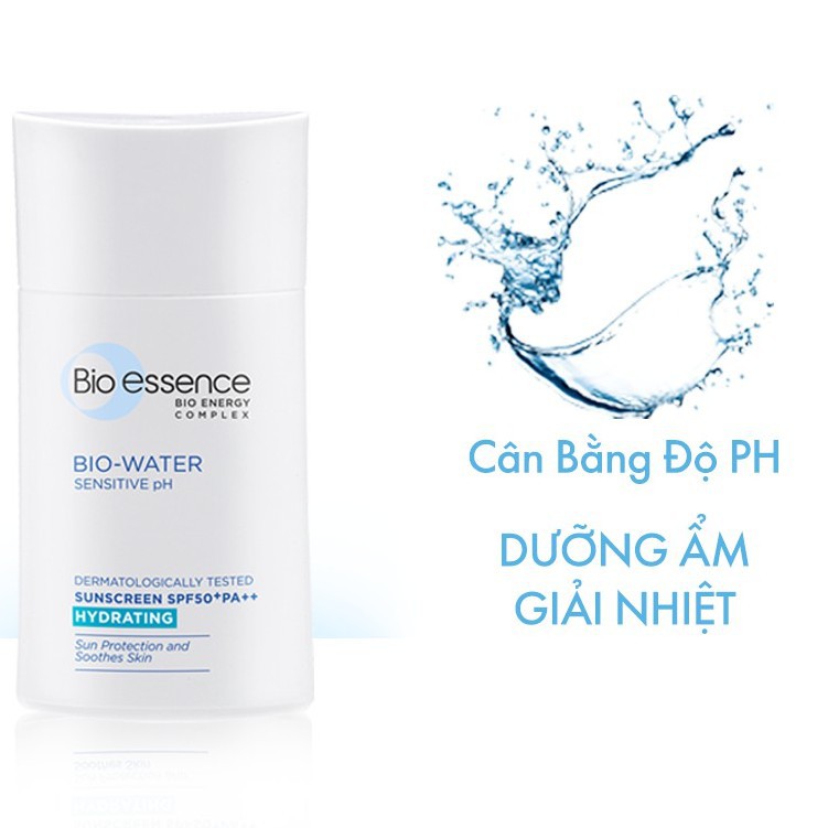 Kem Chống Nắng Bio-essence Bio-Water Hydrating Sunscreen Dưỡng Ẩm Da SPF50+/PA++ 40ml