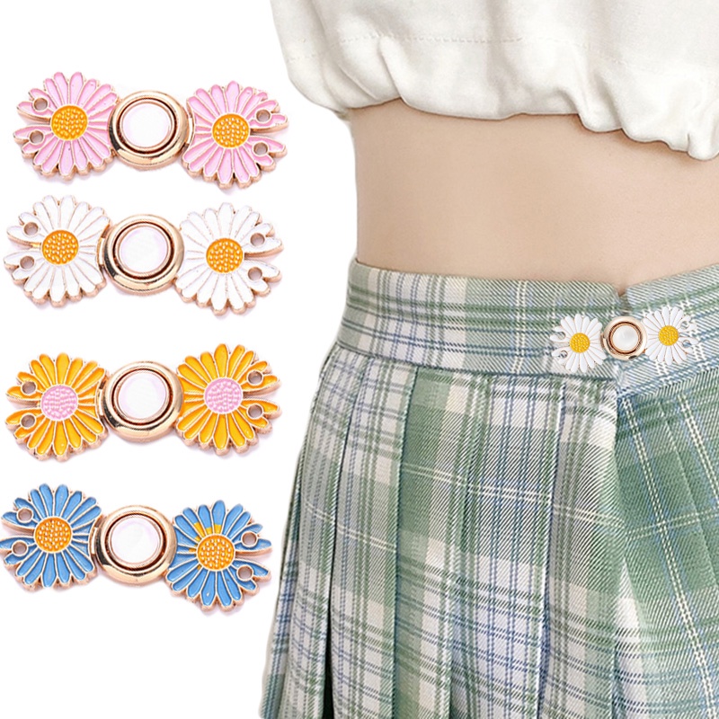 Ghim Cài Thắt Lưng Bằng Kim Loại Hình Hoa Cúc Thời Trang Có Thể Điều Chỉnh