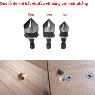 Bộ 3 mũi âm đầu vít gỗ