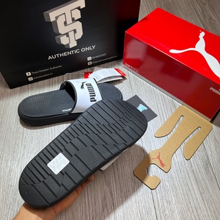 [CHÍNH HÃNG] Dép PUMA SOFT RIDE WHITE BLACK 382111 05