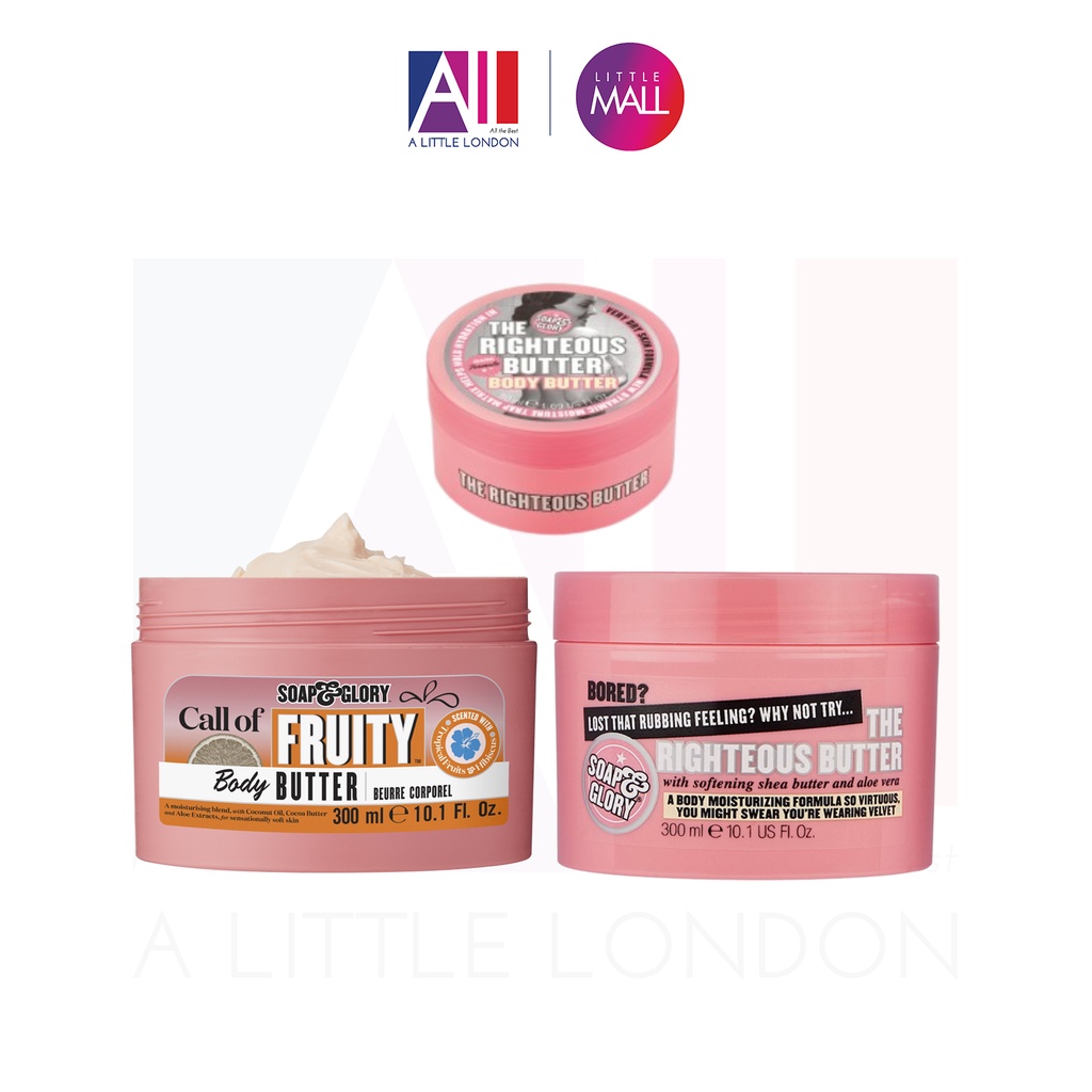 [TOP1 SHOPEE] Dưỡng thể Soap &amp; Glory The Righteous / Call Of Fruity Butter (Bill Anh)