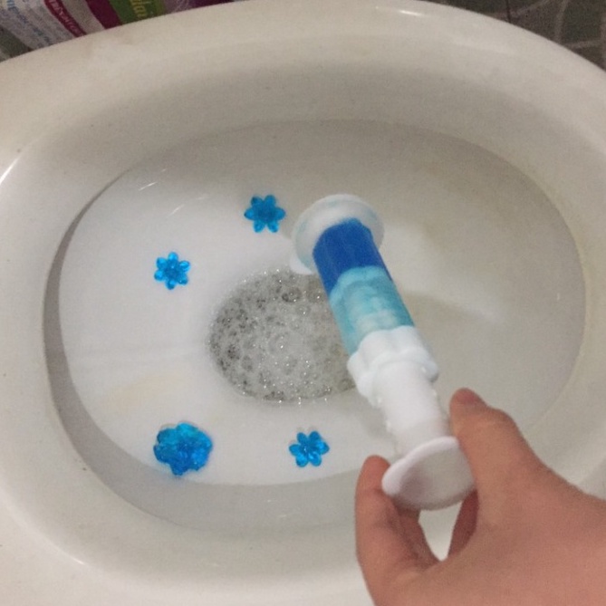 Gel khử mùi bồn cầu diệt khuẩn toilet, gel dính bồn cầu dạng thạch hình bông hoa