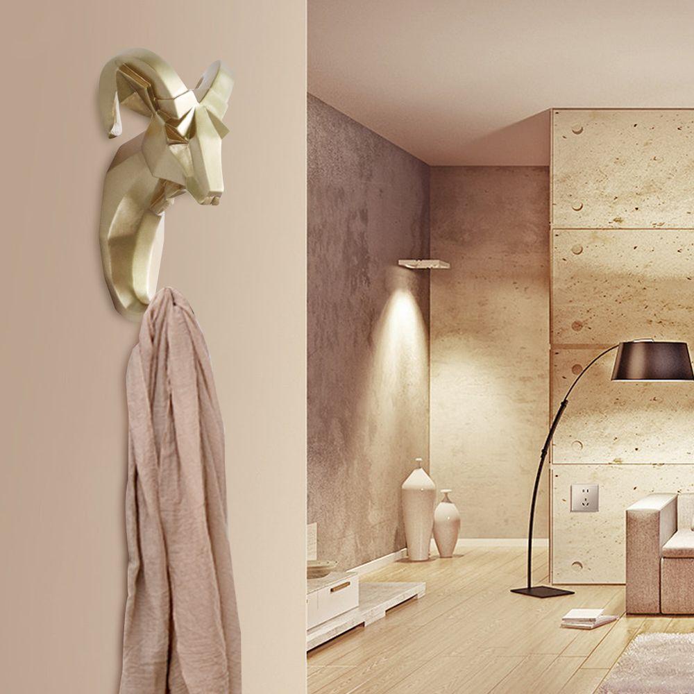 Móc Treo Quần Áo Hình Sừng Hươu Bằng Nhựa Phong Cách Bắc Âu Vintage