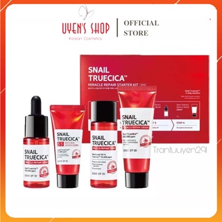 Bộ dưỡng 4 món Some By mi Snail Truecica Miracle Repair Starter Kit