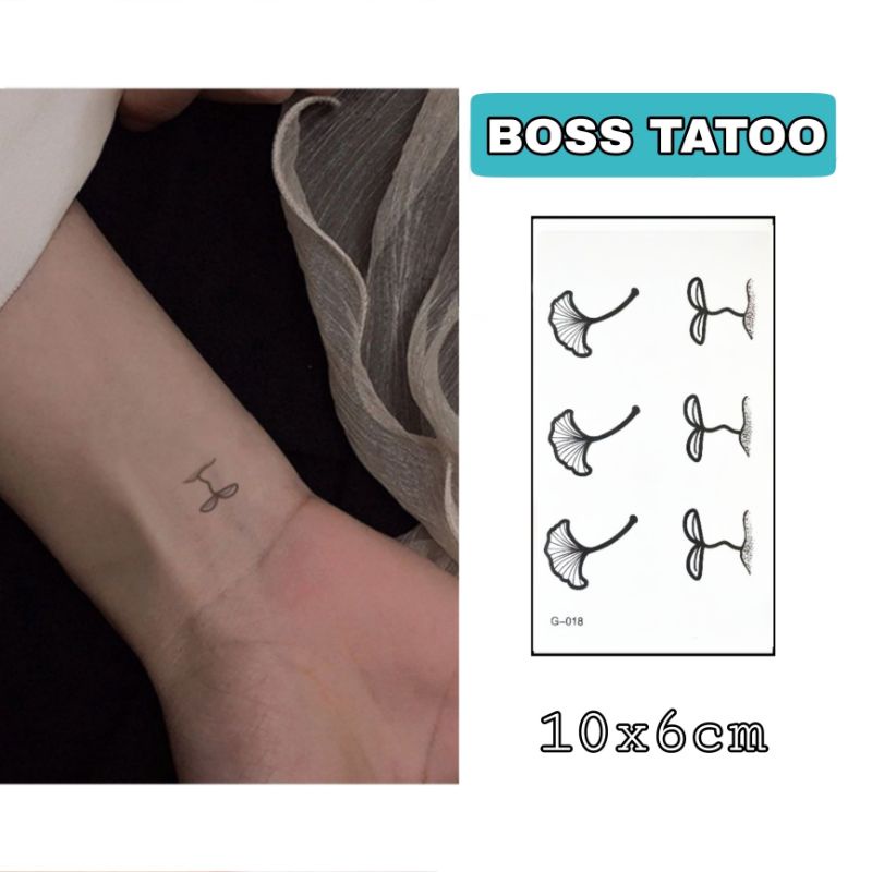 Hình xăm mầm cây g18. Xăm dán tatoo tạm thời size &lt;10x6cm