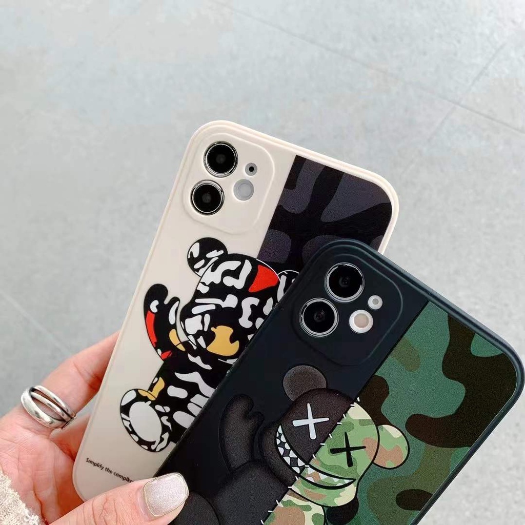 iPhone 11 7 11 12 11 Pro 12 8Plus 6S 6Plus X XS max Xr Ốp lưng chống sốc silicon hoa văn dễ thương
