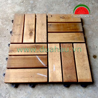 10 Vỉ gỗ nhựa lót sàn ngoài trời - Size 30x30x2.4cm