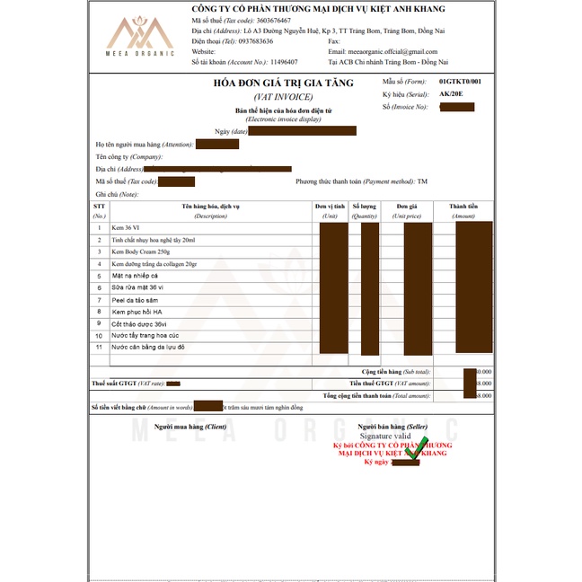 Kem Chống Nắng MeeA Organic Mini Chính Hãng