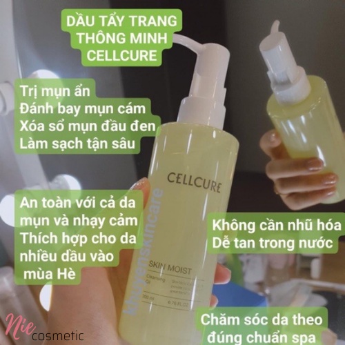 Dầu tẩy trang Cellcure - dầu tẩy trang cho mọi loại da