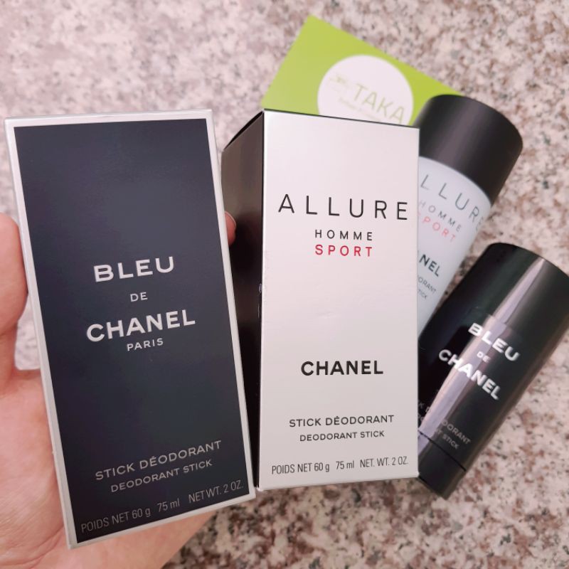 Lăn khử mùi ChaneI Bleu De ChaneI và ChaneI Allure Homme Sport 75ml Fullseal