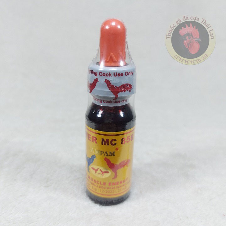thuốc gà đá - kích lực gà đá - power mc 858 - 1 lọ nguyên zin 25ml