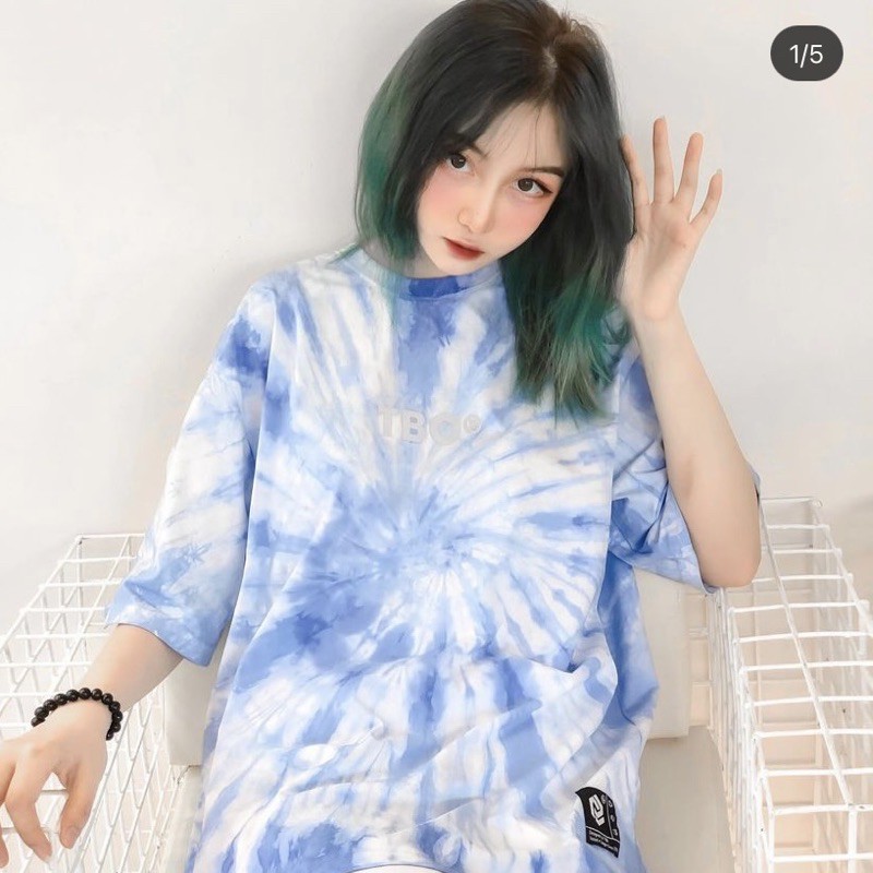 Áo thun tay lỡ Unisex TIE DYE TBO