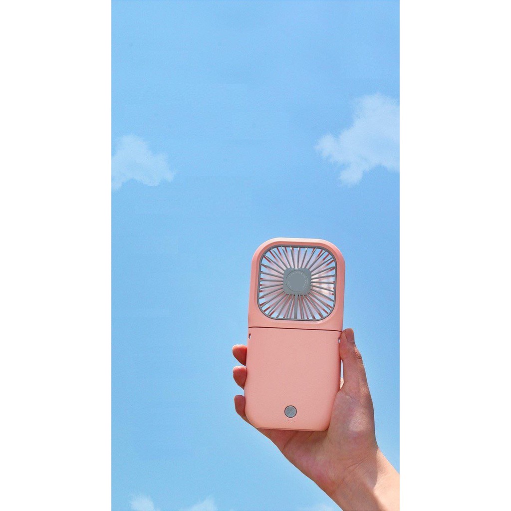 QUẠT MINI HALTER FOLDING FAN CỔNG SẠC USB TIỆN LỢI ĐỒNG THỜI SẠC PIN - ĐEO CỔ - GẬP GỌN BỎ TÚI | BigBuy360 - bigbuy360.vn