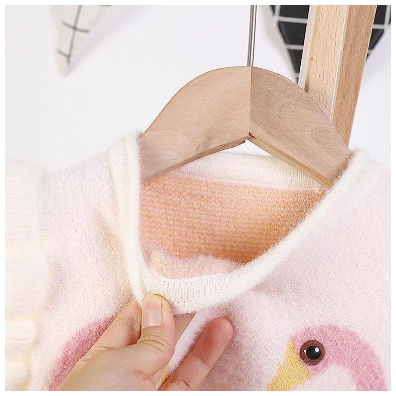 Áo len lông bé gái đôi thiên nga siêu xinh size 7-17kg (HÀNG QCCC) AL36