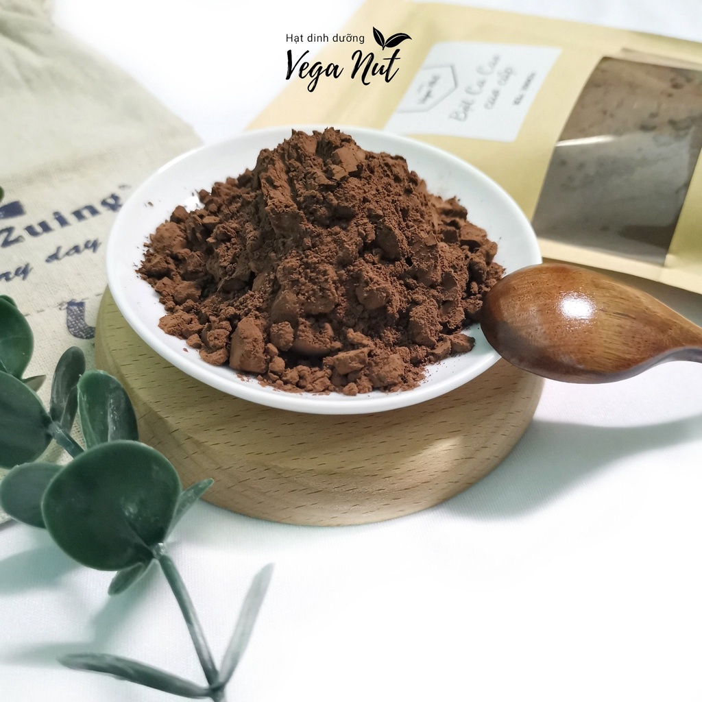 [Mã LIFE1404ALL giảm 10% đơn 50K] Bột Ca Cao Organic Đăk Lăk Loại 1 Nguyên Chất Làm Đồ Uống/ Bánh/ Thạch 500Gr